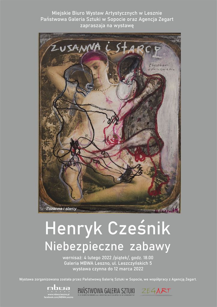 Henryk Czesnik Niebezpieczne Zabawy wystawa plakat MBWA 2020