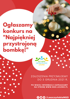 konkurs bombka plakat